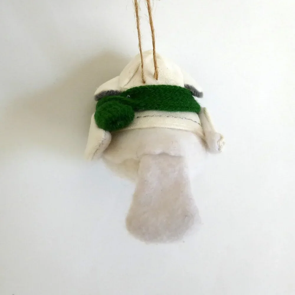NEW 4” TARGET WONDERSHOP FEATHERLY FRIENDS BIRD WHITE JACKET SCARF ORNAMENT